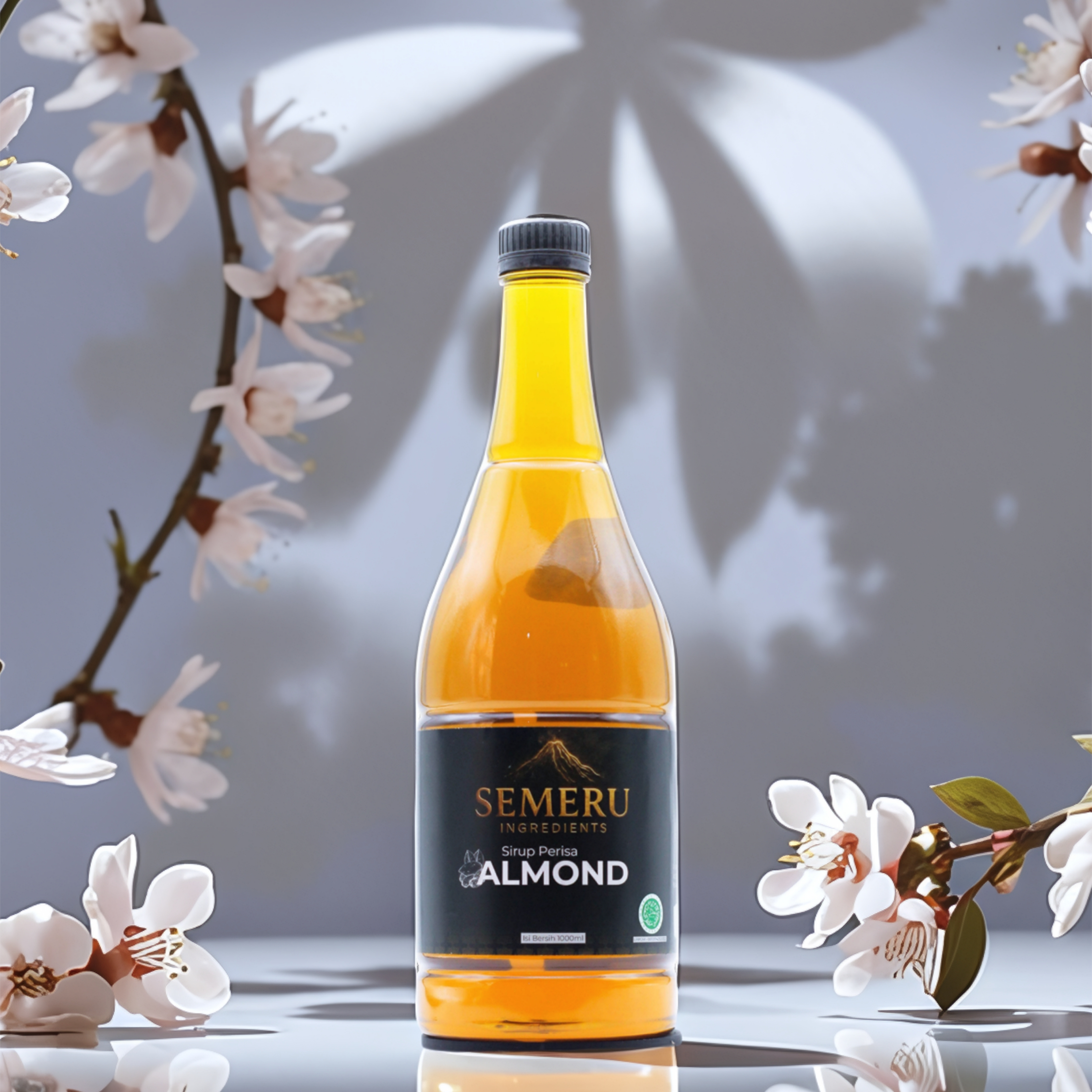 Sirup Almond Premium Semeru Ingredients – Sirup Kopi Susu Kacang untuk Cafe 1000ml